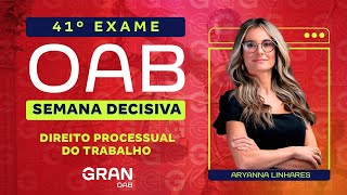 1ª fase do Exame 41º OAB Semana Decisiva  Direito Processual do Trabalho [upl. by Drice]