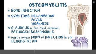 Osteomyelitis  Causes Symptoms Diagnosis amp Treatment Pathology [upl. by Stoops]