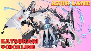 AZUR LANE  Aircraft Carrier Katsuragi Voice Line quot Japanese Audio quot [upl. by Hoopen]