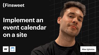 How to implement an events calendar in your Webflow site [upl. by Finah]