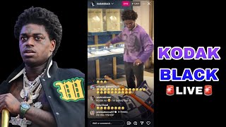 Kodak Black Jewelry Shop 💎 IG LIVE  November 5 2024 [upl. by Idner]