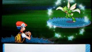 Shiny Scyther pokeradar chain 11 pokemon diamond chaining 1 in 744 odds of finding it [upl. by Cliffes25]