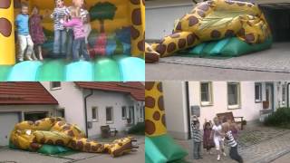 Aufbauanleitung Hüpfburg kleine Giraffe [upl. by Ballman]