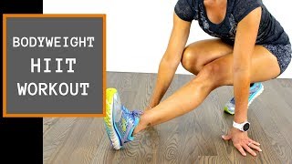 QUICK HIIT BODYWEIGHT WORKOUT [upl. by Nonek179]