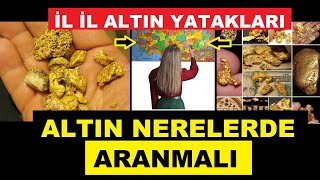 Türkiyenin Altın haritası  Altın Nasıl Bulunur  Altın Nerelerde Bulunur [upl. by Bertie]