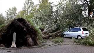 Veel schades door storm in De Ronde Venen [upl. by Nile]