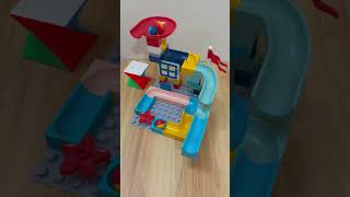 Marble Run ASMR 🔴🟡🔵 827 Satisfying Building Blocks marblerun marblerace asmr [upl. by Hildagarde]