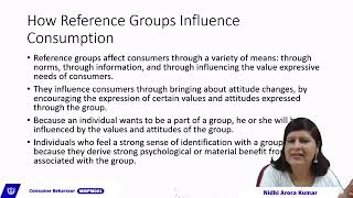 21 Reference group influence MMPM 001 Part 26 consumer behavior [upl. by Yenterb]