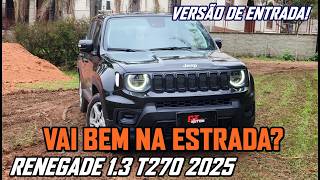 Viajando com o Jeep Renegade 13 T270 2025 versão de entrada tem bom consumo e desempenho [upl. by Nilac]