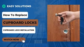 How to replace cupboard locks  Cupboard Lock Installation [upl. by Anelec419]