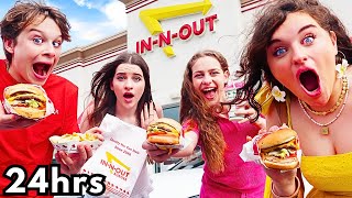 EATING EVERY USA FAST FOOD for 24hrs wNorris Nuts [upl. by Tterej]