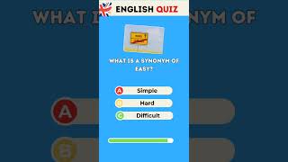 Synonym of easy english vocabulary quiz [upl. by Olegnaid]