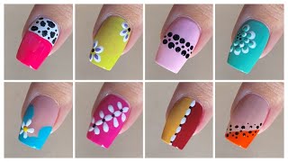 10 Easy nail art designs with household items  Diy nail art designs at home [upl. by Noiz]