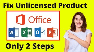 How to fix Unlicensed product MS office 36520192016 [upl. by Apfel510]