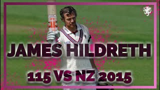 James Hildreth HUNDRED  The last time New Zealand played Somerset  Tour Match Highlights 2015 [upl. by Leamsi]