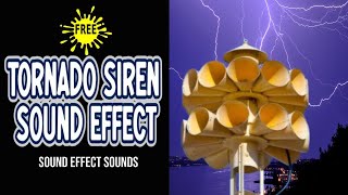 Tornado Siren Sound Effect  Loud Siren Alarm Sounds [upl. by Wadlinger]