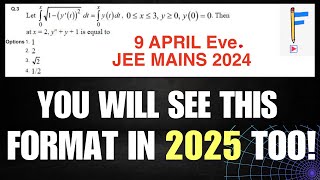 A Question Involving Lebnitz amp Differential Eqn  Integration  JEE MAINS 2024  April 9th Eve [upl. by Adnamra]