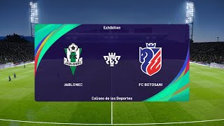 FK Jablonec vs FC Botoșani 30062024 Club Friendlies PES 2021 [upl. by Ahsetel]