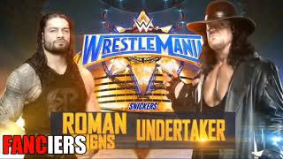 Roman Reigns vs Undertaker full match 4K WrestleMania 33 [upl. by Asiil]