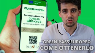 Come ottenere il GREEN PASS EUROPEO  Tutorial [upl. by Simmie47]