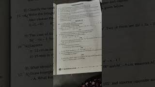 7th class maths model paper sa1 [upl. by Ydnal]