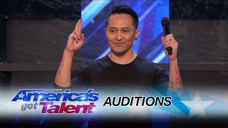 Demian Aditya Escape Artist Risks His Life During AGT Audition  Americas Got Talent 2017 [upl. by Elsbeth]