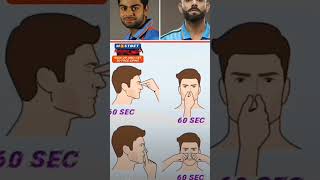 Sharp nose exercise Virat Kohlimotivation ytshorts shortsviralvideojawlinegoals jawlineexercis [upl. by Meadows]