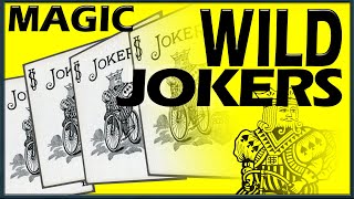 Wild Jokers Card Trick  Close up Magic packet effect with tutorial [upl. by Tailor]