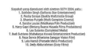 Daftar nama sinetron di SCTV 2024 [upl. by Cawley]