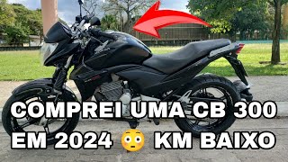 COMPREI UMA CB 300 2013 EM PLENO 2024 😳 [upl. by Narut199]