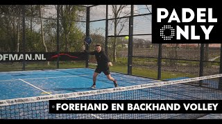 Padelles forehand en backhand volley [upl. by Ydniahs29]