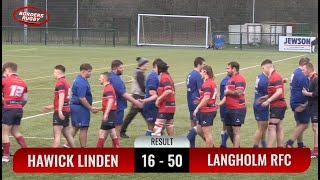 HAWICK LINDEN v LANGHOLM  Action amp report from Volunteer Park  17224  National Shield Round 2 [upl. by Swec]