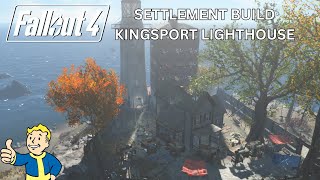 Settlement Build Kingsport Lighthouse The Story of Fallout 4 Part 153 Playthrough [upl. by Eilojne354]