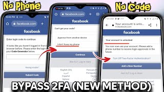 NEW How to Bypass Two Factor Authentication 2FA Problem on Facebook 2024 Locked Out of Facebook [upl. by Justinn]