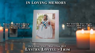 Celebrating The Life of Lystra Lovell Trim [upl. by Elsa]