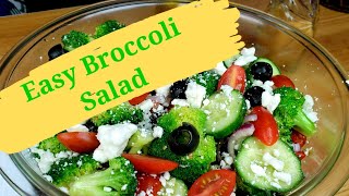 Easy Broccoli Salad  Broccoli Cucumber Salad  Broccoli Salad Recipe [upl. by Nimrac]