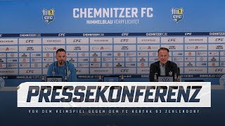 Chemnitzer FC  Pressekonferenz vor dem Heimspiel gegen den FC Hertha 03 Zehlendorf [upl. by Pufahl882]