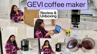 ☕️🎄🎁GEVI COFFEE MAKER REVIEW amp UNBOXINGBLACK FRIDAY COFFE MAKER DEALSCOFFEE MAKER GEVI REVIEWGEVI [upl. by Ame164]