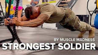 STRONGEST Soldier in Army Gym  Diamond Ott  Muscle Madness [upl. by Damle]