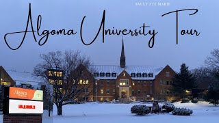 ALGOMA UNIVERSITY Campus Tour  Sault Ste Marie  Canada [upl. by Yelyr224]