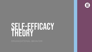 SelfEfficacy Theory [upl. by Warrick]