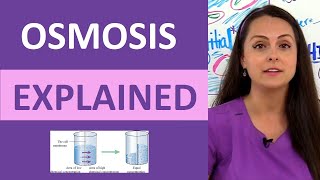 Osmosis Explained Solutes and Osmolarity  What is Osmosis Nursing School Review NCLEX [upl. by Frants928]