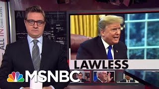 Presidential Lawlessness  All In  MSNBC [upl. by Irrahs]