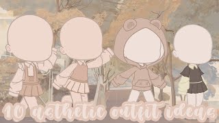 🌼 10 aesthetic outfit ideas gacha club🌼 [upl. by Tisman850]