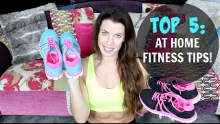 ad  HOW TO Top 5 AtHome Fitness Tips with Carly Rowena [upl. by Vachell]