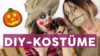 15 gruselige Last Minute HalloweenKostüme 👻  DIY [upl. by Lassiter]