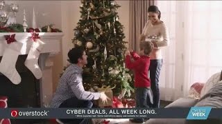 TV Commercial Spot  Overstockcom  Cyber Deals All Week  Value The Holidays [upl. by Javier]