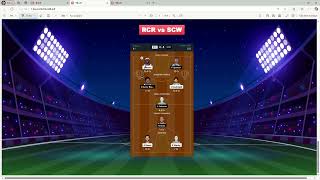 RCR vs SCW Dream11 team  SCC vs JET Today Cricket fantasy team prediction [upl. by Marji]