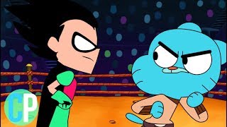 Gumball Vs Robin Cartoon Rap Battles Teen Titans Go [upl. by Akamahs]