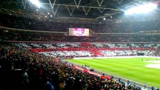 England vs Ghana National Anthems in Ghana Section [upl. by Akila]